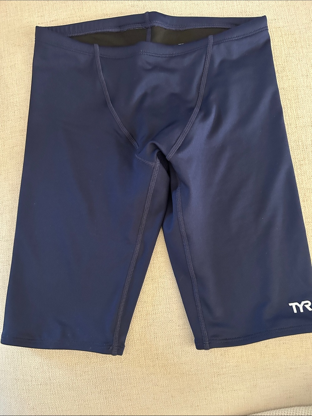 TYR Durafast Elite Solid Jammer Swimsuit, Navy, Size 30, NWT